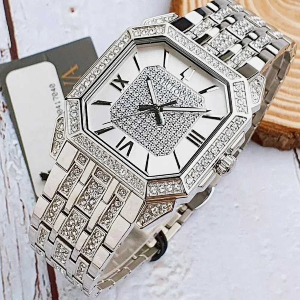 Bulova Octava Silver Tone Stainless Steel Men's Watch